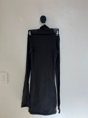 Helsa Black Long Sleeve Turtleneck Top